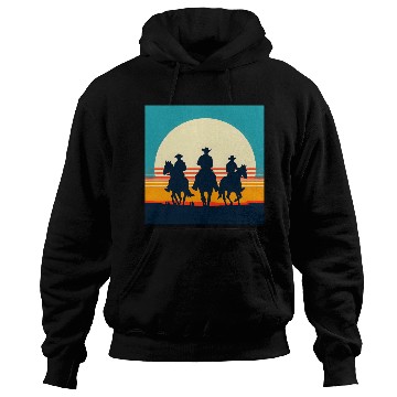 Discover Wild West Sunset Cowboy Hoodies