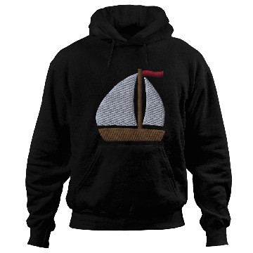 Discover Sailboat embroidered Hoodies