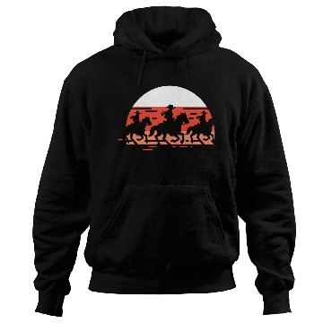 Discover Cowboy Sunset Silhouette Hoodies