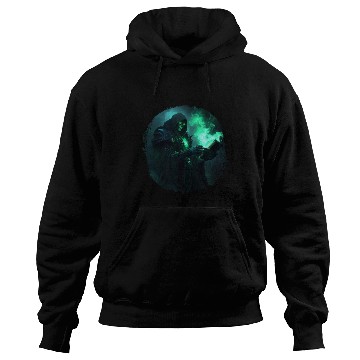 Discover Green Shadow Mage with Burning Spell Book Hoodies