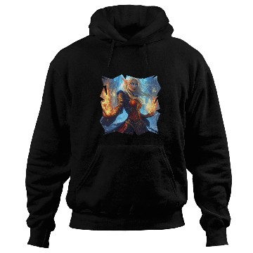 Discover Fire Elf Sorceress with Blazing Spell Power Hoodies