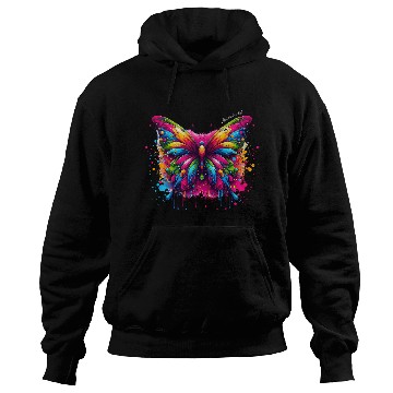 Discover Vibrant Psychedelic Butterfly Artwork Hoodies