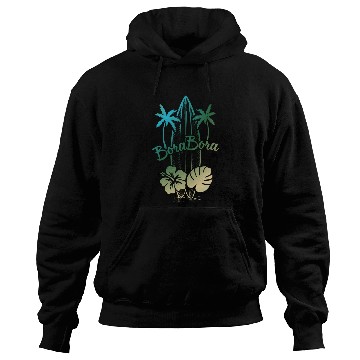 Discover Bora Bora Surf Paradise Tropical Island Vacation Hoodies