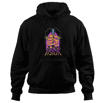 Discover SEE THE VISION: PSYCHEDELIC PINK/YELLOW Hoodies