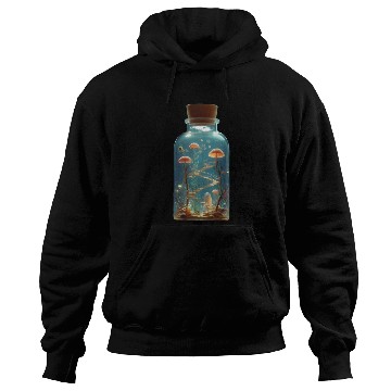 Discover Fantasy in Bottle – Surreal World Art. Hoodies