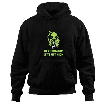 Discover Alien Smoking with Phrase Hoodies