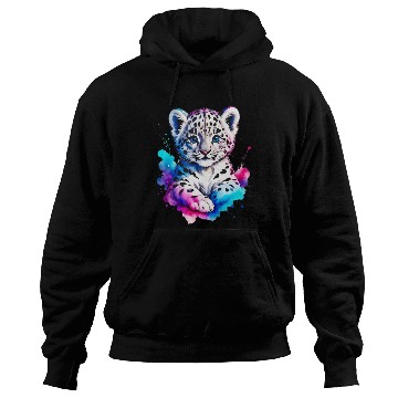 Discover Color Splash Leopard Cub Hoodies