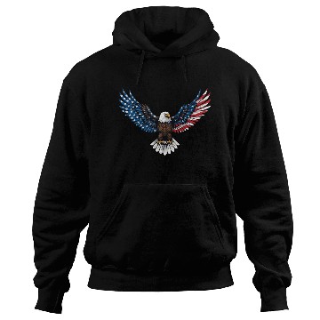 Discover us flag colored eagle Hoodies