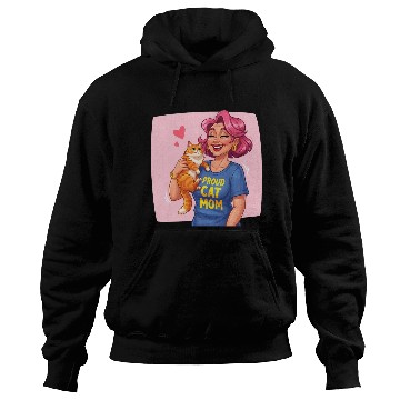 Discover Proud Cat Mom Style Hoodies