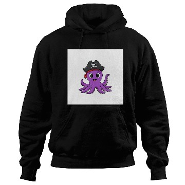 Discover Friendly Octopus Pirate Hoodies -Cute Ocean Animal