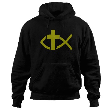 Discover Jesus Fish Symbol Christian Hoodies