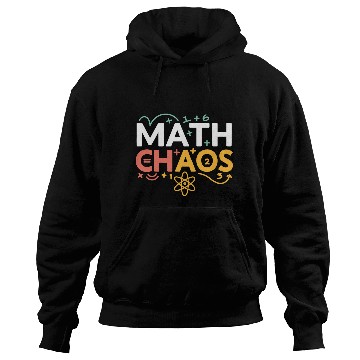 Discover Math Chaos – Colorful Funny Math Design Hoodies