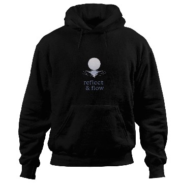 Discover Reflect & Flow – Moon and Water Minimal Design Hoodies