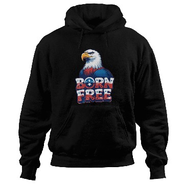 Discover Born Free American Eagle Patriot Hoodies