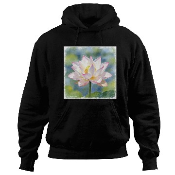 Discover Serene Water Lily Floral Print Hoodies