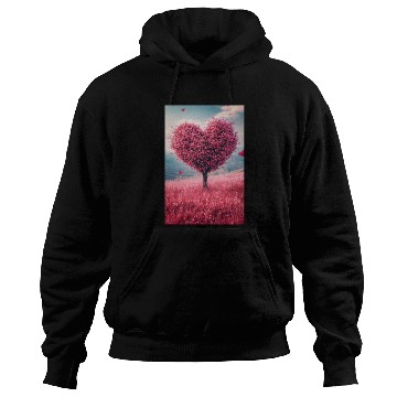 Discover Romantic Heart Tree in Bloom Hoodies