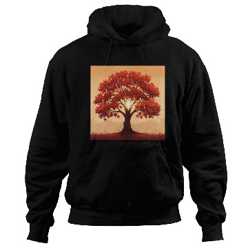 Discover Vibrant Autumn Tree Art Hoodies