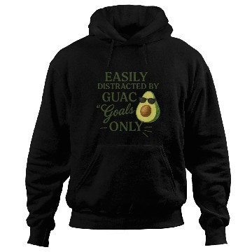 Discover easily distracted by guac goals only AI 1 Hoodies