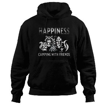Discover Happiness is Camping With Friends Hoodies