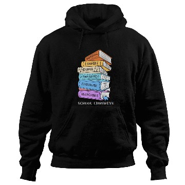 Discover School Librarian Books Bookworm Nerd Hoodies