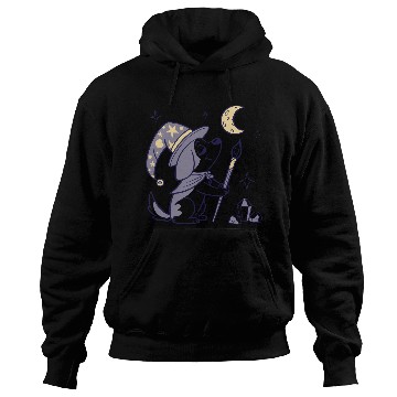 Discover Mystical Moon Wizard Illustration Hoodies