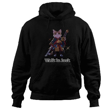 Discover Samurai Cat Illustration for Apparel Hoodies
