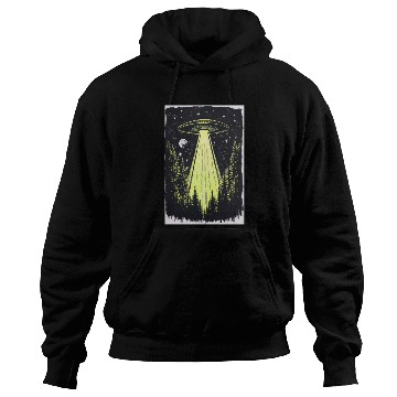 Discover UFO in the Midnight Pines Hoodies