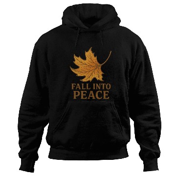 Discover Autumn Leaf Peace Illustration Hoodies