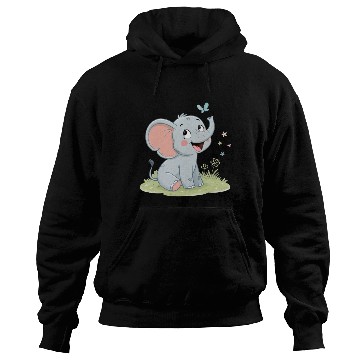 Discover Cute Elephant with Butterfly Wings Hoodies
