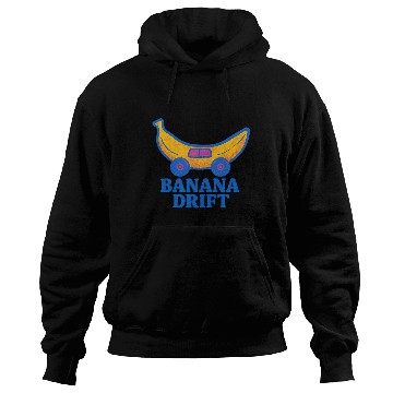 Discover Whimsical Banana Drift Car Design Hoodies
