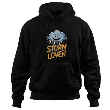 Discover Storm Lover Cloud with Lightning Art Hoodies