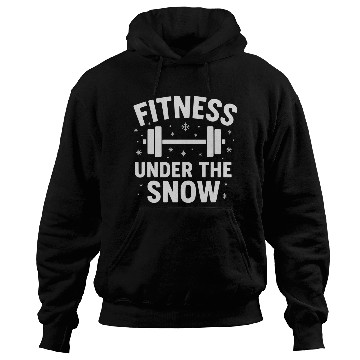 Discover Fitness Under the Snow Winter Hoodies