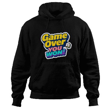 Discover Game Over You Won Motivational Sticker Hoodies