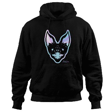 Discover Neon Lit Fierce Bat Design Hoodies
