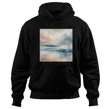 Discover Serene Ocean Dawn Abstract Hoodies