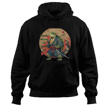 Discover Nature Warrior Turtle in Samurai Attire Hoodies