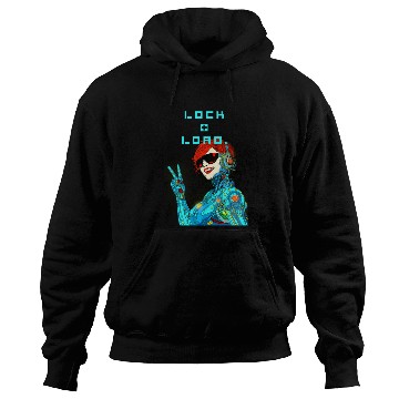 Discover Cyberpunk Peace Sign Illustration Hoodies