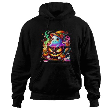 Discover Kawaii Ghost in Pumpkin Mug – Halloween Cute Hoodies