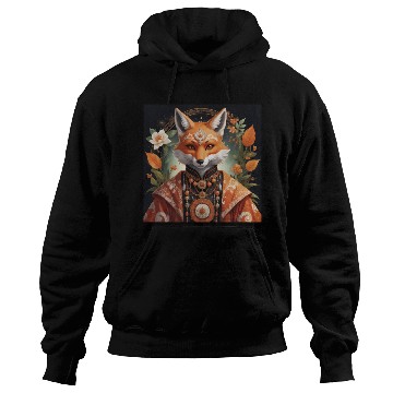 Discover Regal Fox with Ornate Jewelry Hoodies