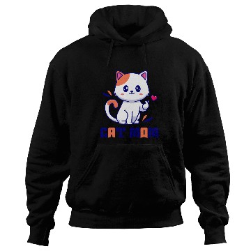 Discover Cute Cat Mom Design Hoodies