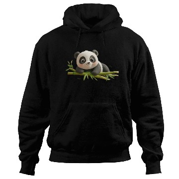 Discover Charming Panda Cub with Bamboo Hoodies