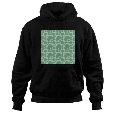 Discover Abstract Leaf Pattern in Mint Green Hoodies