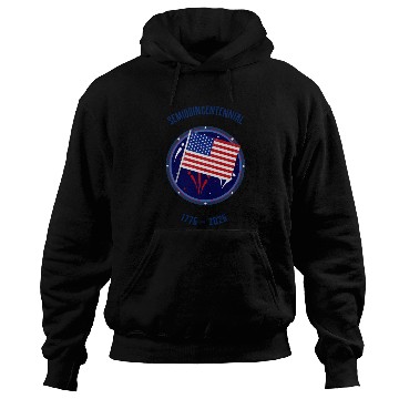 Discover Centennial American Flag Commemorative Design Hoodies
