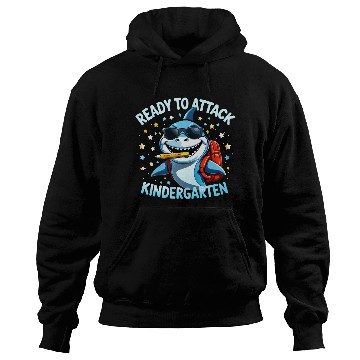 Discover back-to-school-Shark With Backpack Kindergarten  Hoodies