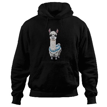 Discover Peruvian Llama Red White National Flag Design Hoodies