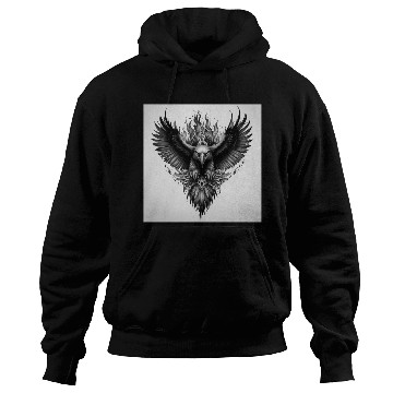 Discover Dark Mythical Eagle Tattoo Design Hoodies