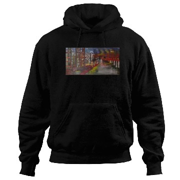 Discover Impressionist Night Forest Path Hoodies