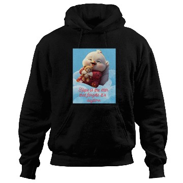 Discover Whimsical Baby Duck with Teddy Bear Hoodies