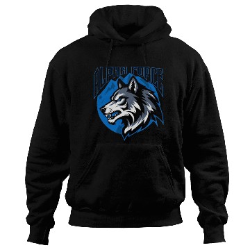 Discover Alpha Force Wolf Emblem Hoodies
