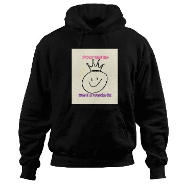 Discover Whimsical Crown with Stay Weird Message Hoodies